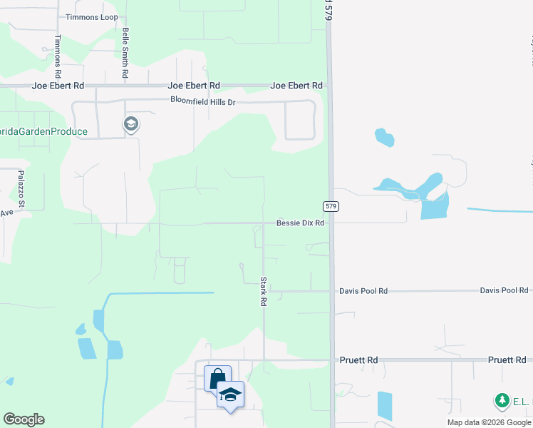 map of restaurants, bars, coffee shops, grocery stores, and more near 11502 Bessie Dix Road in Seffner