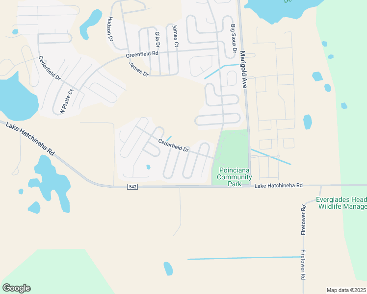 map of restaurants, bars, coffee shops, grocery stores, and more near 621 Colville Circle in Poinciana