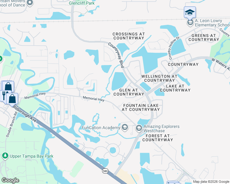 map of restaurants, bars, coffee shops, grocery stores, and more near 11641 Sunshine Pond Road in Tampa