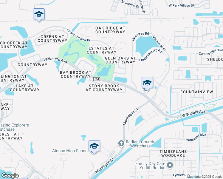map of restaurants, bars, coffee shops, grocery stores, and more near 10114 Vista Pointe Drive in Tampa
