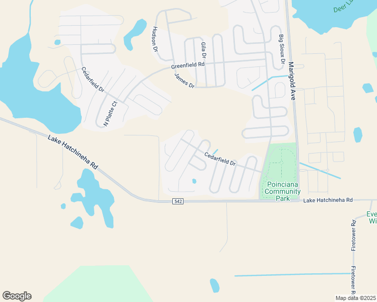 map of restaurants, bars, coffee shops, grocery stores, and more near 807 Fraser Drive in Kissimmee