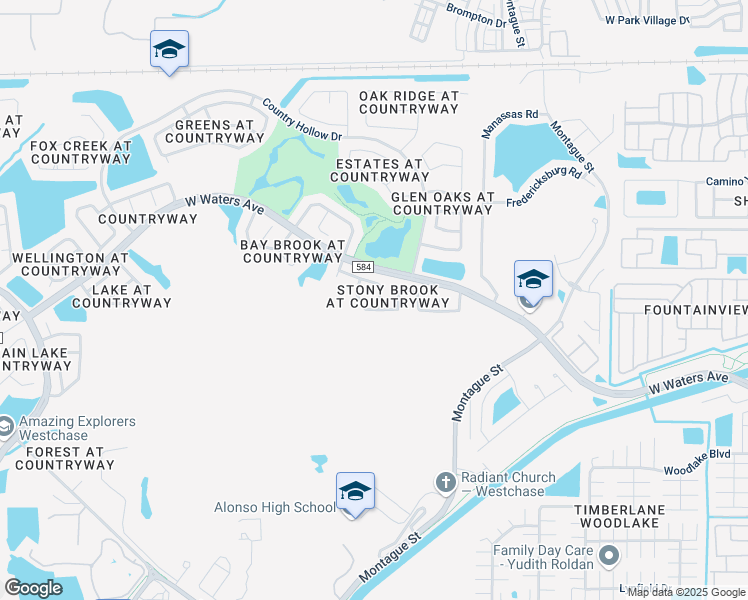 map of restaurants, bars, coffee shops, grocery stores, and more near 10204 Lockwood Pines Lane in Tampa