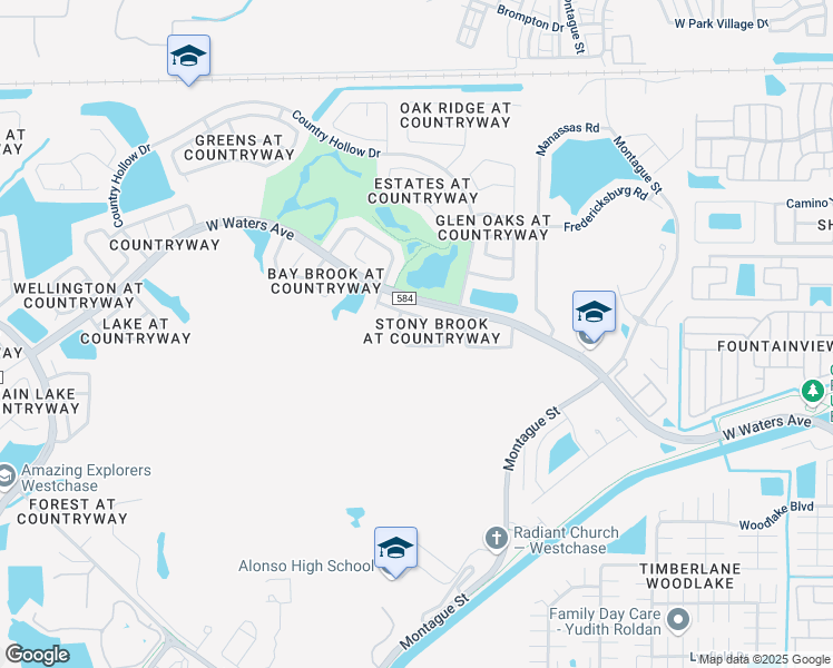 map of restaurants, bars, coffee shops, grocery stores, and more near 10204 Lockwood Pines Lane in Tampa