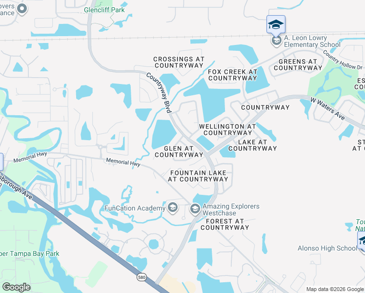 map of restaurants, bars, coffee shops, grocery stores, and more near 8622 Cottonway Lane in Tampa