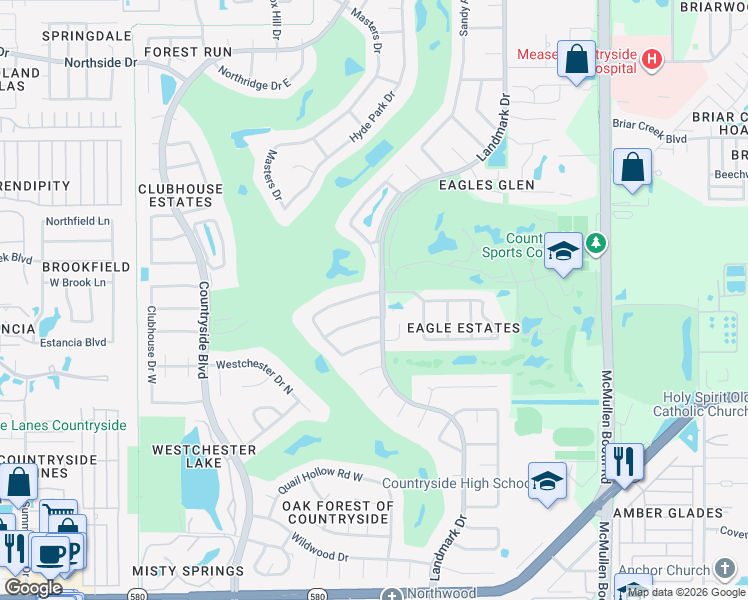 map of restaurants, bars, coffee shops, grocery stores, and more near in Clearwater