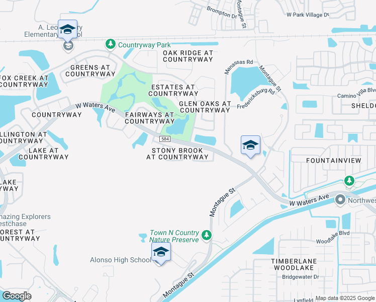 map of restaurants, bars, coffee shops, grocery stores, and more near Vista Pointe Drive in Town 'n' Country