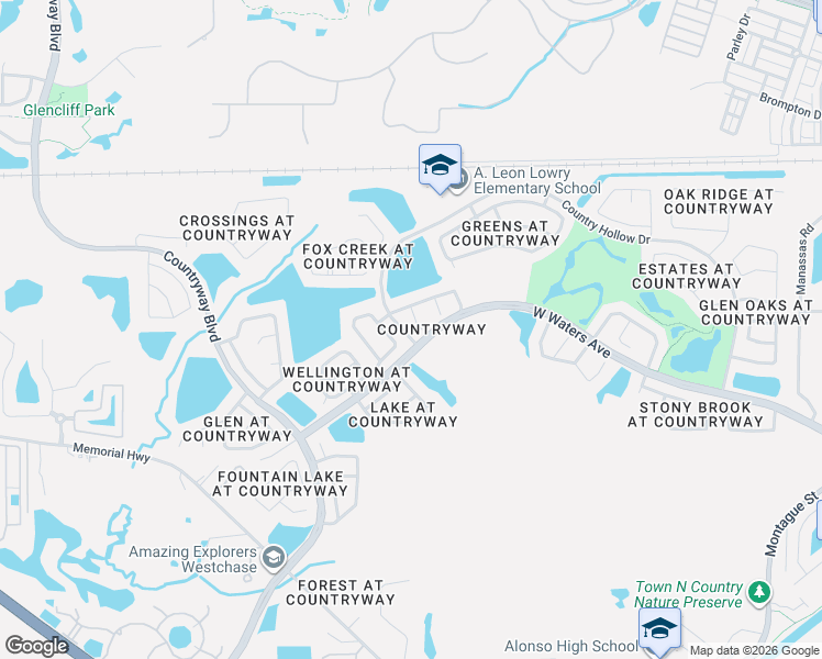 map of restaurants, bars, coffee shops, grocery stores, and more near 8606 Misty Springs Court in Tampa