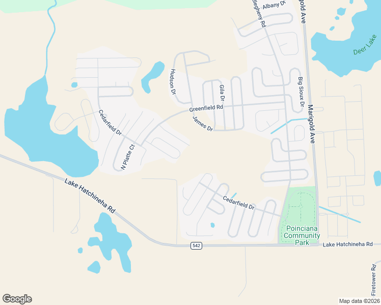map of restaurants, bars, coffee shops, grocery stores, and more near 1178 Nelson Meadow Lane in Poinciana