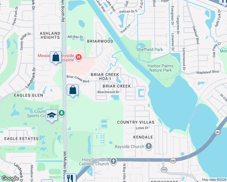 map of restaurants, bars, coffee shops, grocery stores, and more near 150 Beechwood Drive in Safety Harbor