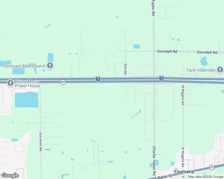 map of restaurants, bars, coffee shops, grocery stores, and more near 3521 South Frontage Road in Plant City