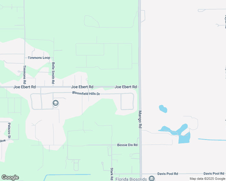 map of restaurants, bars, coffee shops, grocery stores, and more near 10325 Bloomfield Hills Drive in Seffner