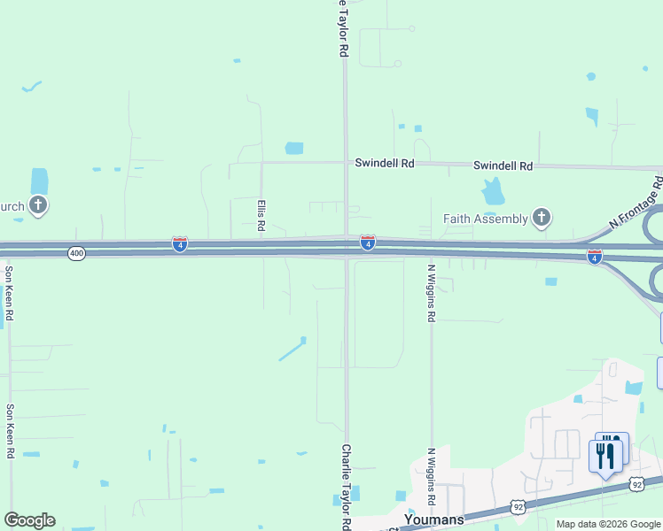map of restaurants, bars, coffee shops, grocery stores, and more near 750 Charlie Taylor Road in Plant City