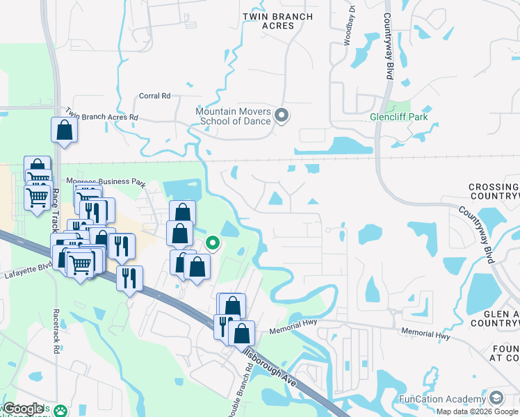 map of restaurants, bars, coffee shops, grocery stores, and more near 8931 North River Road in Tampa
