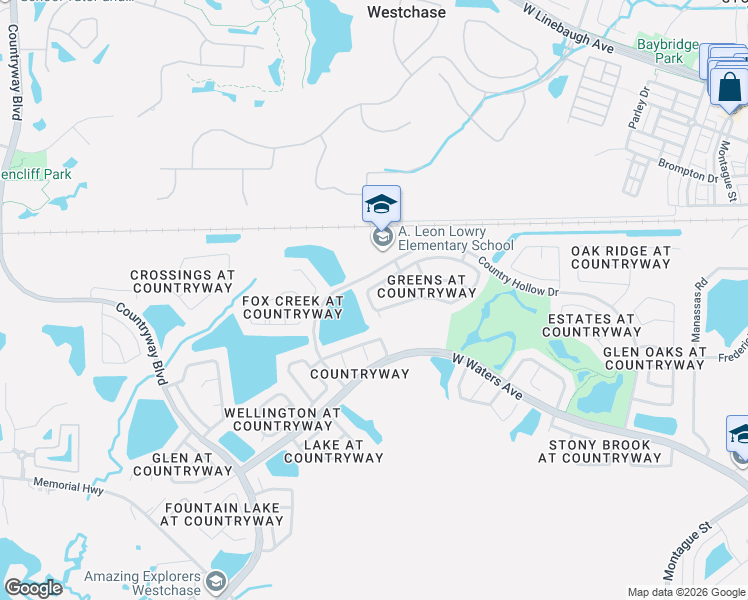 map of restaurants, bars, coffee shops, grocery stores, and more near 11522 Glenmont Drive in Tampa