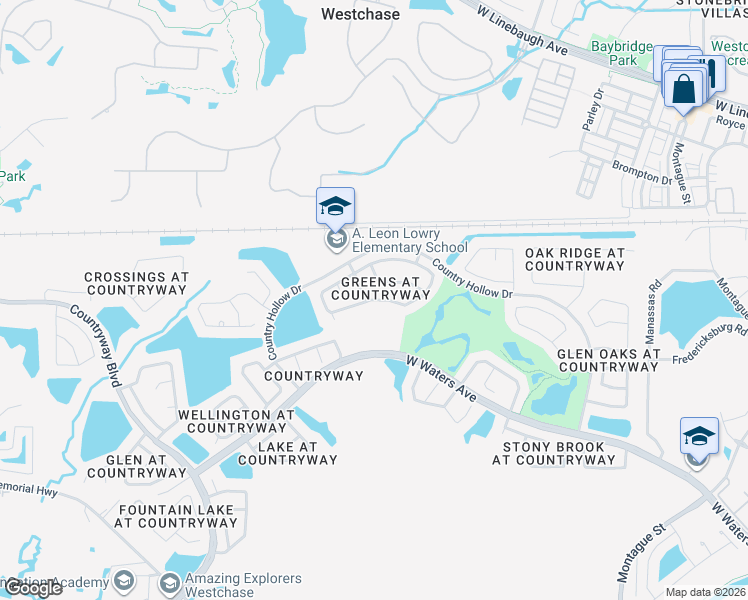 map of restaurants, bars, coffee shops, grocery stores, and more near 11303 Glenmont Drive in Tampa