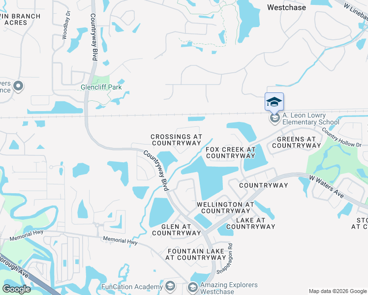 map of restaurants, bars, coffee shops, grocery stores, and more near 12025 Steppingstone Boulevard in Tampa