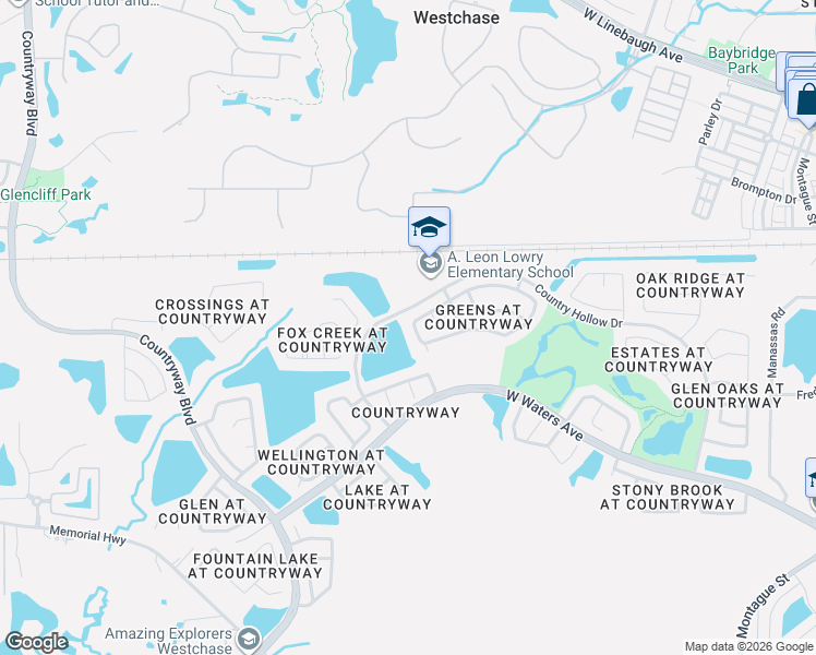 map of restaurants, bars, coffee shops, grocery stores, and more near 11522 Glenmont Drive in Tampa