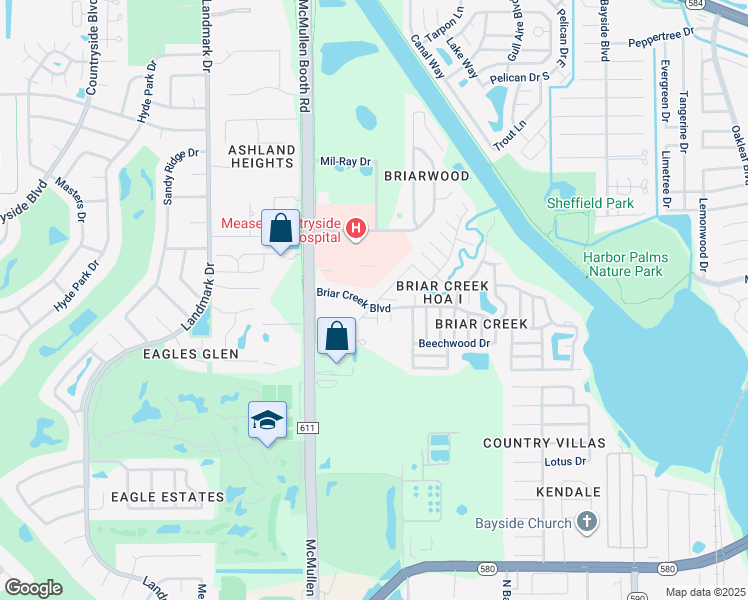 map of restaurants, bars, coffee shops, grocery stores, and more near 38 Magnolia Court in Safety Harbor