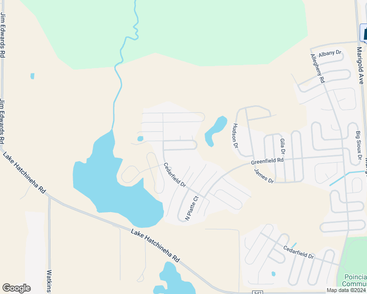 map of restaurants, bars, coffee shops, grocery stores, and more near 2074 Rio Grande Canyon Loop in Kissimmee