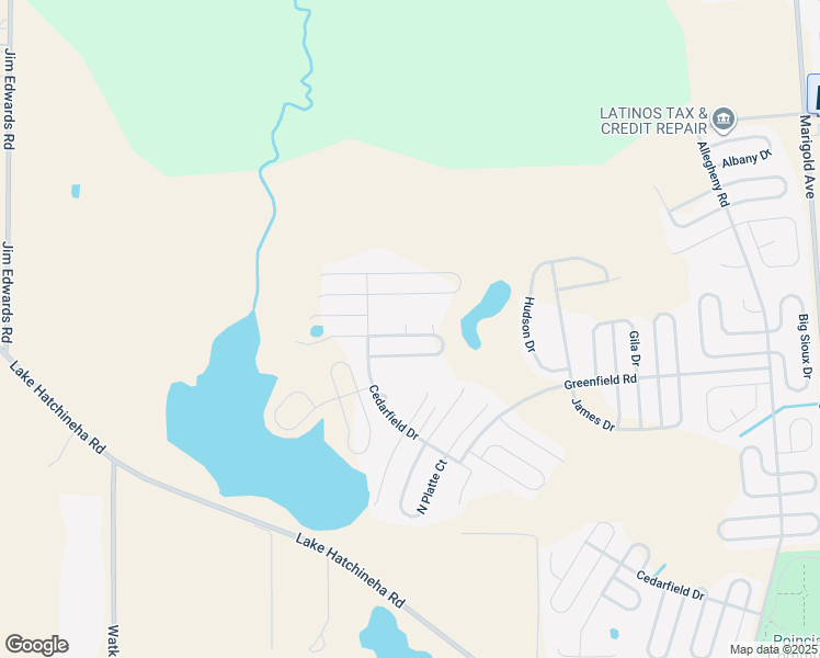 map of restaurants, bars, coffee shops, grocery stores, and more near 2225 Rio Grande Canyon Loop in Poinciana