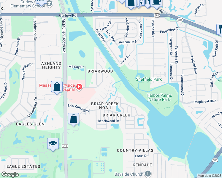 map of restaurants, bars, coffee shops, grocery stores, and more near 50 Beaver Dam Court in Safety Harbor