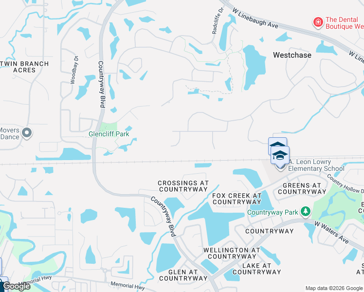map of restaurants, bars, coffee shops, grocery stores, and more near 10418 Applecross Lane in Tampa