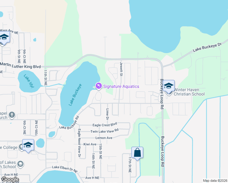 map of restaurants, bars, coffee shops, grocery stores, and more near 4242 Roberta Drive in Winter Haven