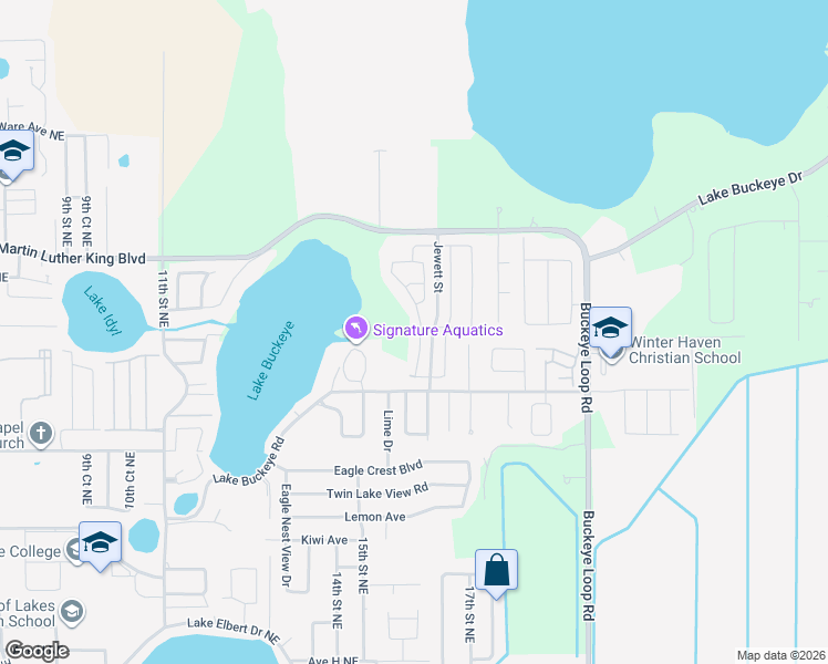 map of restaurants, bars, coffee shops, grocery stores, and more near 4242 Roberta Drive in Winter Haven