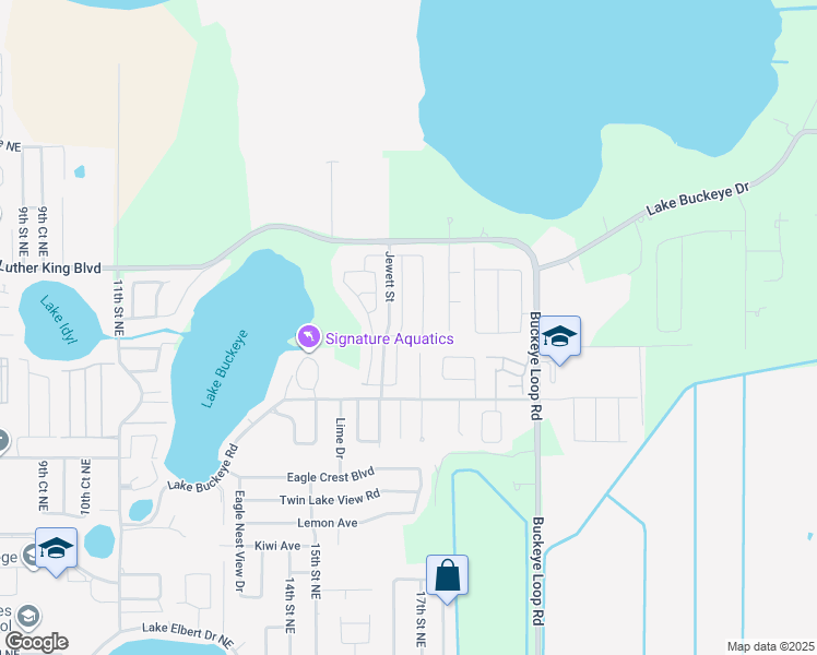 map of restaurants, bars, coffee shops, grocery stores, and more near 2208 Rose Boulevard in Winter Haven
