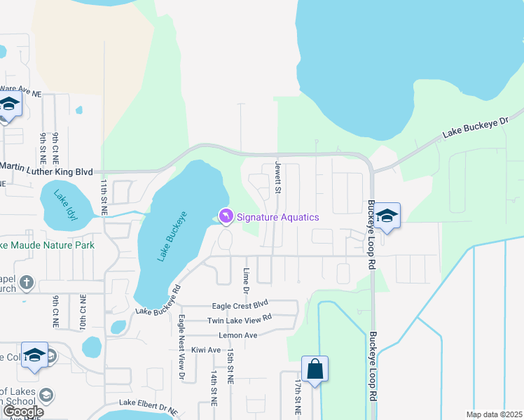 map of restaurants, bars, coffee shops, grocery stores, and more near 4226 Roberta Drive in Winter Haven