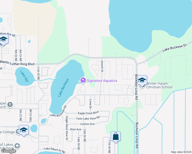 map of restaurants, bars, coffee shops, grocery stores, and more near 4242 Roberta Drive in Winter Haven