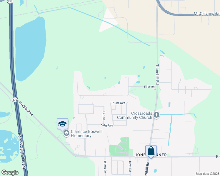 map of restaurants, bars, coffee shops, grocery stores, and more near 2220 Ellie Road in Auburndale