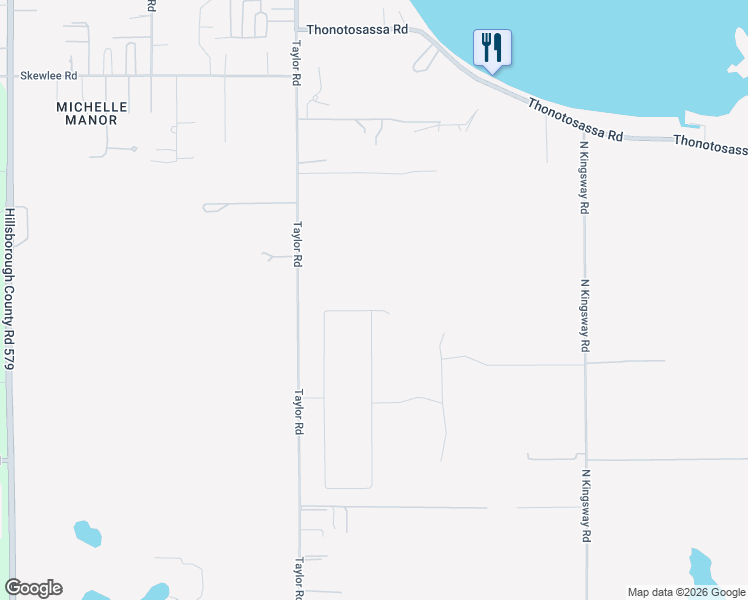 map of restaurants, bars, coffee shops, grocery stores, and more near 10190 Dolphin Gull Circle in Thonotosassa