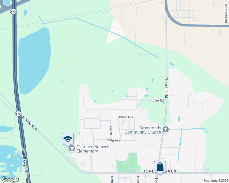 map of restaurants, bars, coffee shops, grocery stores, and more near 2220 Ellie Road in Auburndale