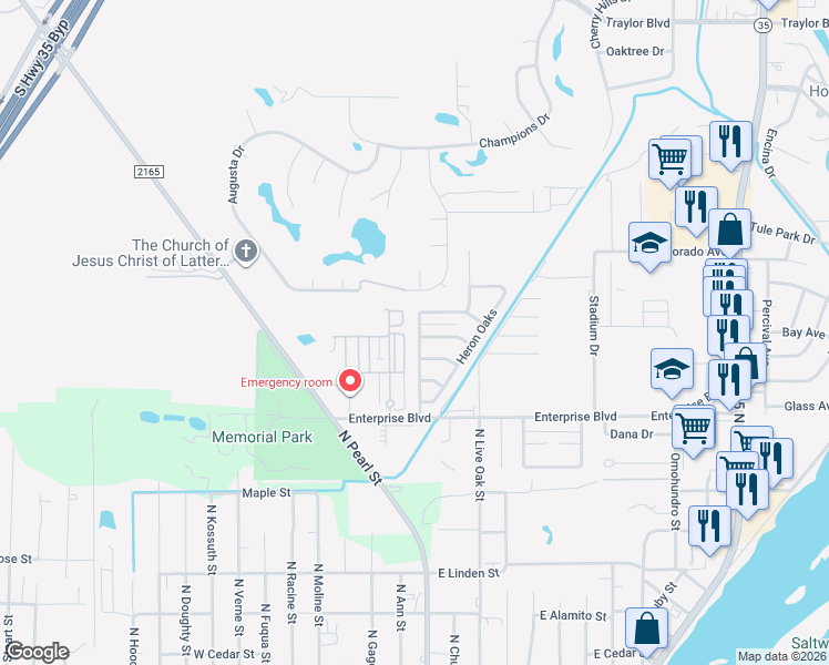 map of restaurants, bars, coffee shops, grocery stores, and more near 160 Whistlers Cove Road in Rockport
