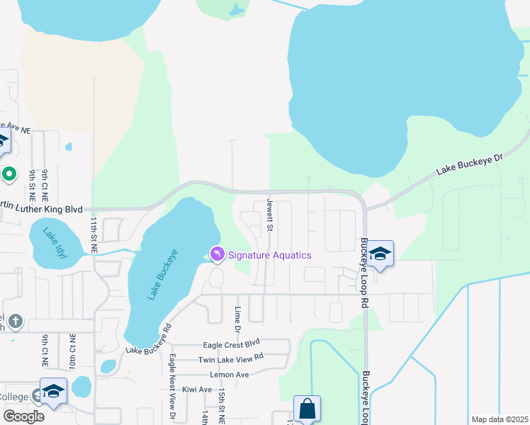 map of restaurants, bars, coffee shops, grocery stores, and more near 1120 Sophia Boulevard in Winter Haven