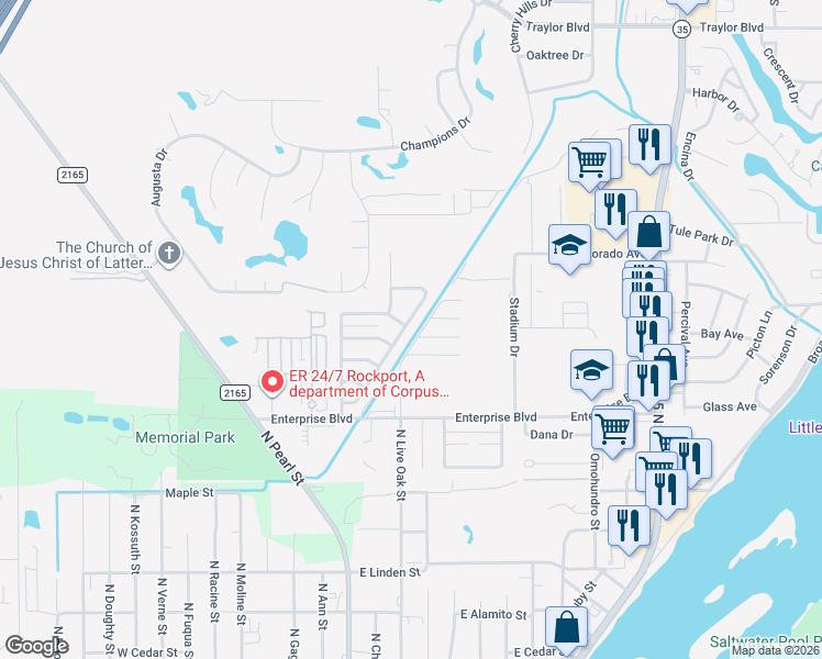 map of restaurants, bars, coffee shops, grocery stores, and more near 52 Charlie Street in Rockport