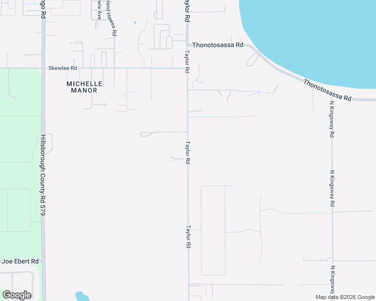 map of restaurants, bars, coffee shops, grocery stores, and more near 10501 Taylor Road in Thonotosassa