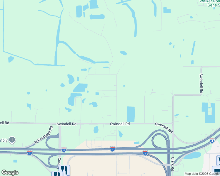 map of restaurants, bars, coffee shops, grocery stores, and more near 490 Alderman Road in Lakeland