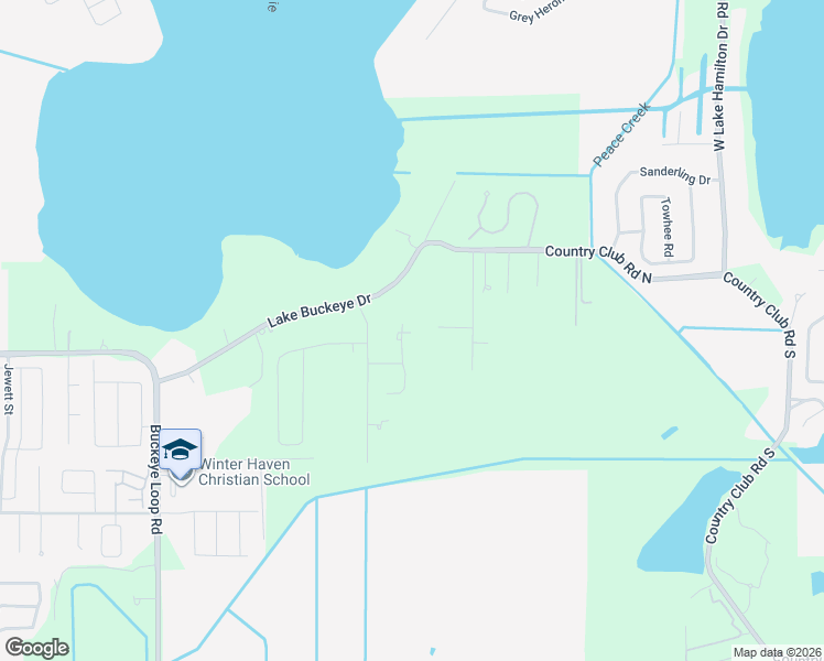 map of restaurants, bars, coffee shops, grocery stores, and more near 815 North Hillside Court in Winter Haven