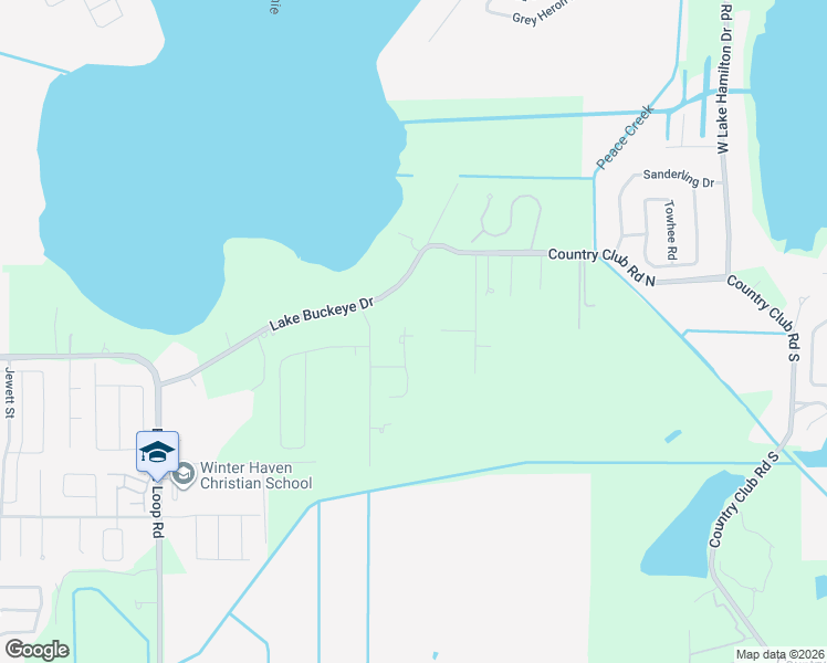 map of restaurants, bars, coffee shops, grocery stores, and more near 815 North Hillside Court in Winter Haven