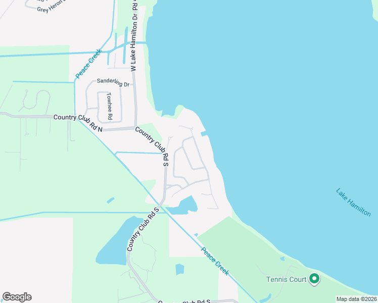 map of restaurants, bars, coffee shops, grocery stores, and more near 412 Horseshoe Lane Northeast in Winter Haven