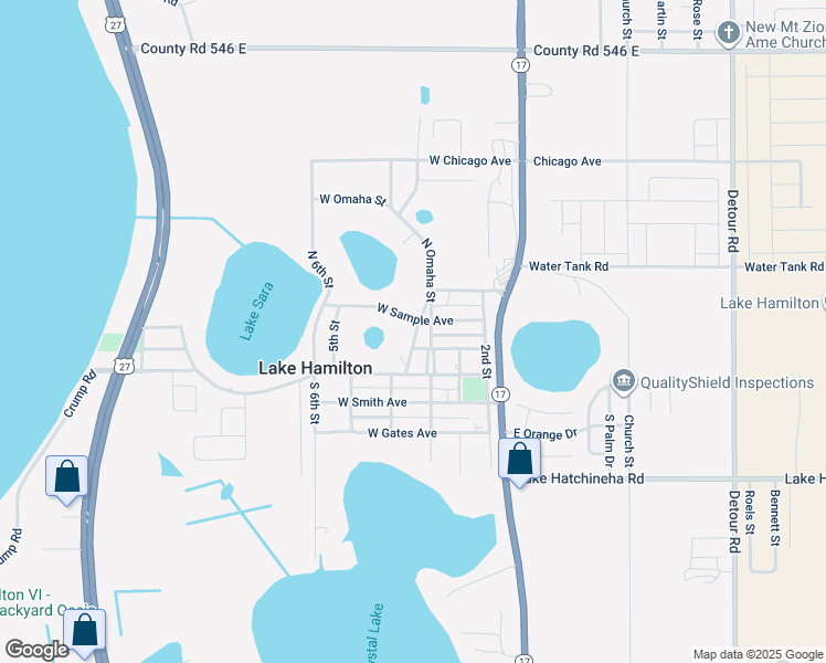 map of restaurants, bars, coffee shops, grocery stores, and more near 112 Lawson Street in Lake Hamilton