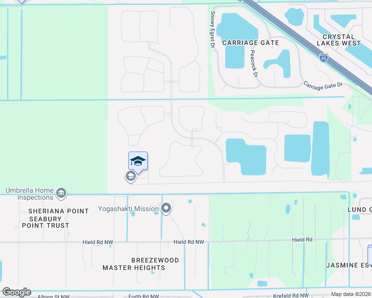 map of restaurants, bars, coffee shops, grocery stores, and more near 824 Musgrass Circle in West Melbourne