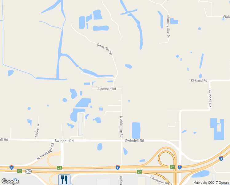 map of restaurants, bars, coffee shops, grocery stores, and more near 490 Alderman Road in Lakeland