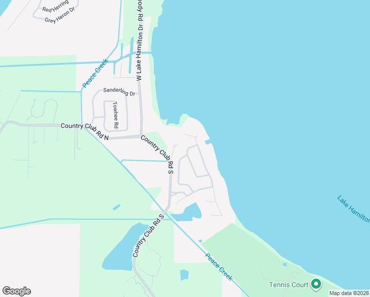 map of restaurants, bars, coffee shops, grocery stores, and more near 421 Horseshoe Lane Northeast in Winter Haven