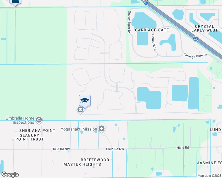 map of restaurants, bars, coffee shops, grocery stores, and more near 500 Fiddleleaf Circle in West Melbourne
