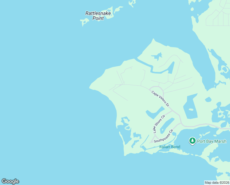 map of restaurants, bars, coffee shops, grocery stores, and more near 102 Southwind Drive in Rockport