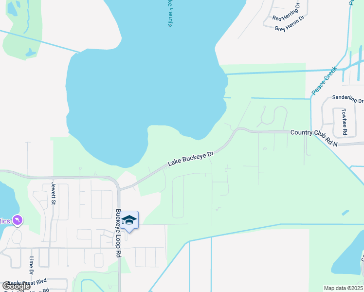 map of restaurants, bars, coffee shops, grocery stores, and more near 2695 Country Club Rd N in Winter Haven