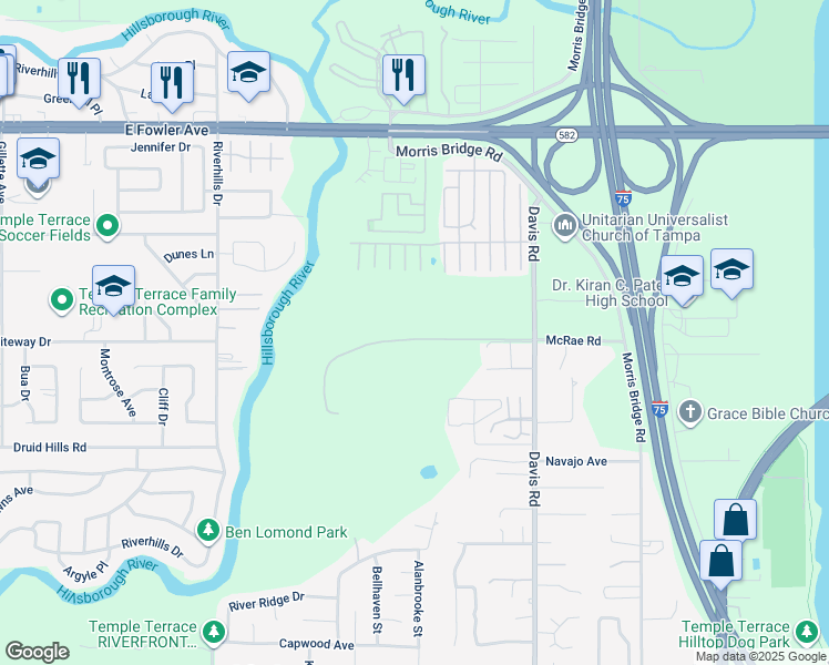 map of restaurants, bars, coffee shops, grocery stores, and more near in TEMPLE TERR
